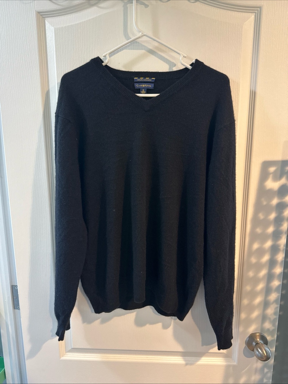 Club Room cashmere Men's Black V-Neck Sweater